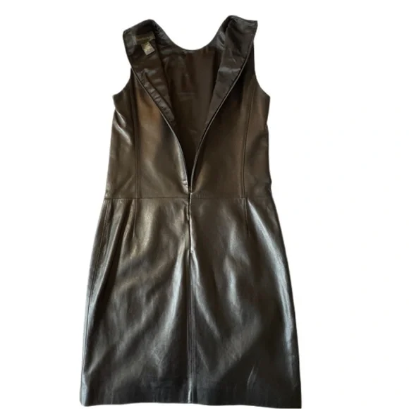 Banana Republic Black Leather Dress - Picture 4 of 8